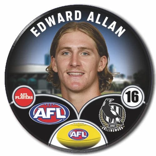 Collingwood 2024 player badge of Allan
