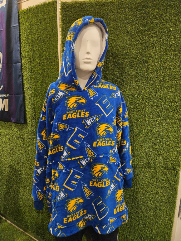 West Coast Eagles Youth Sherpie Oversized Hoodie