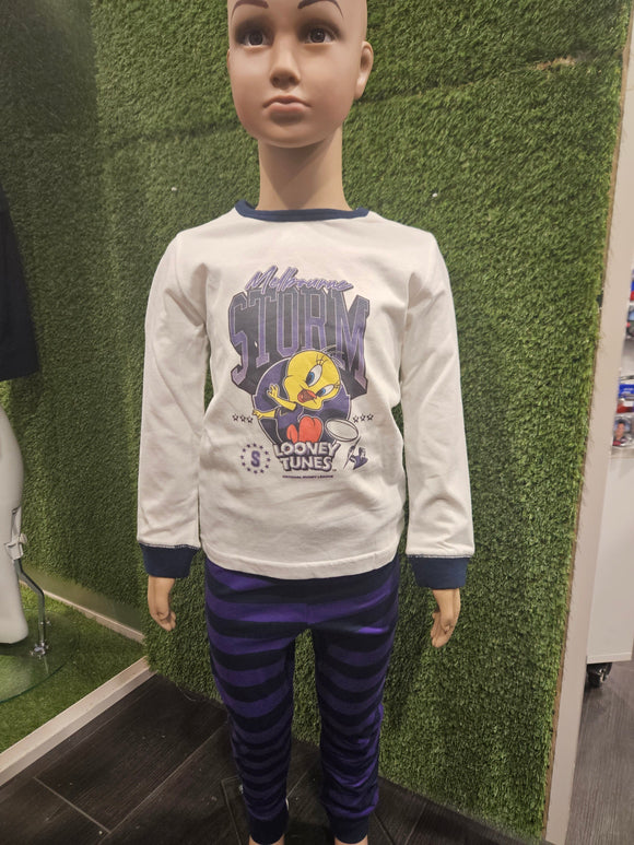 Melbourne Storm Youth Looney Tunes PJs CLEARANCE