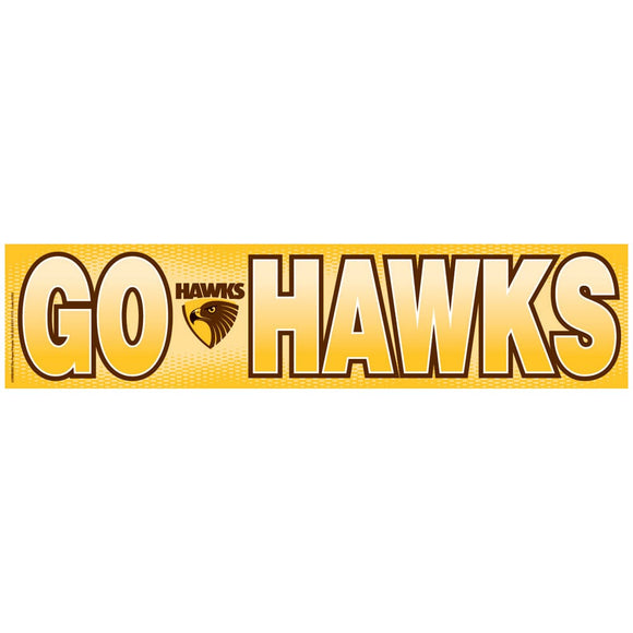 Hawthorn Hawks Go Hawks Long Strip Party Poster