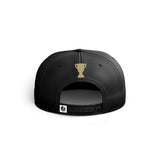 adjustable cap with premiership trophy centre above adjustable strip