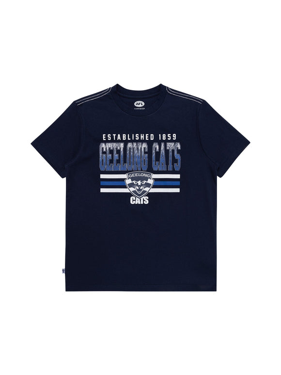 Geelong Cats Youth Sketch Tee Nar