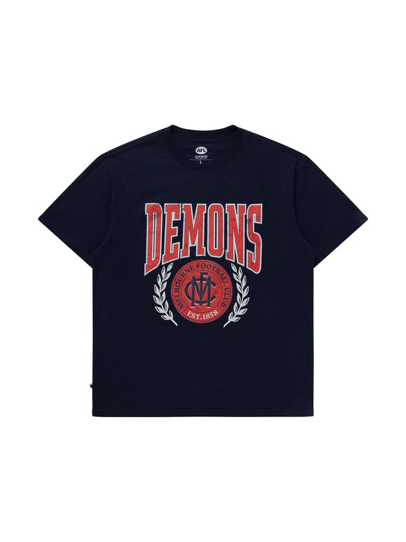 Melbourne Demons Mens Arch Graphic Tee NAR