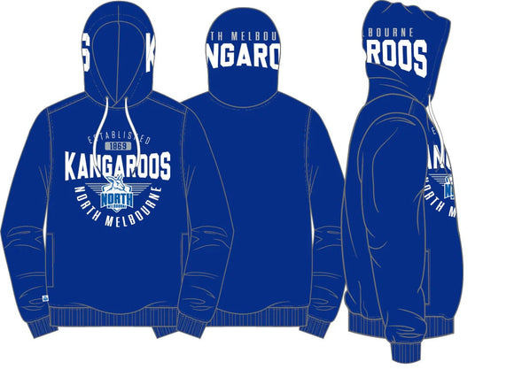NORTH MELBOURNE KANGAROOS YOUTH SUPPORTER HOOD