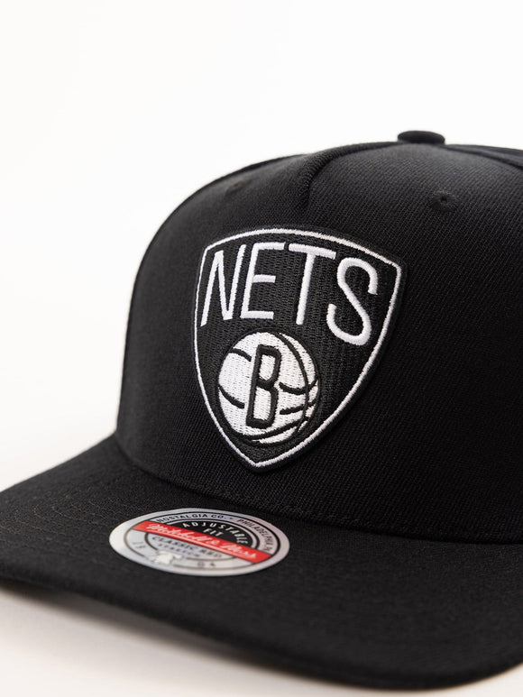 Brooklyn Nets NBA Black Cap Color Logo Mitchell And Ness