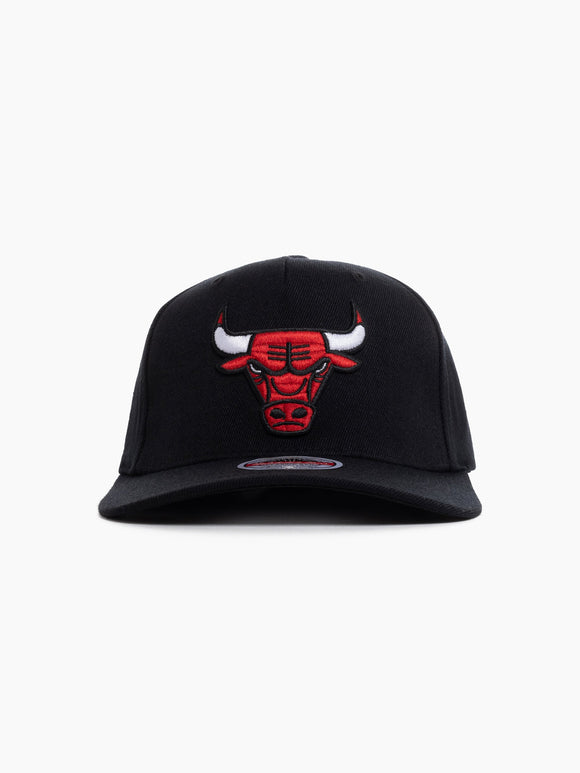 Chicago Bulls NBA Black Cap Color Logo Mitchell And Ness