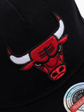 Chicago Bulls NBA Black Cap Color Logo Mitchell And Ness