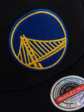Golden State Warriors NBA Black Cap Color Logo Mitchell And Ness