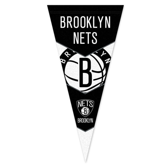BROOKLYN NETS NBA PENNANT FLAG
