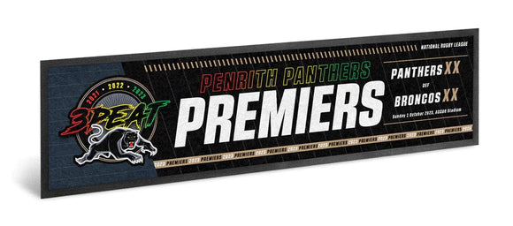 Penrith Panthers Bar Runner 2023 Premiers