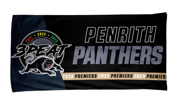 Penrith Panthers Beach Towel 2023 Premiers
