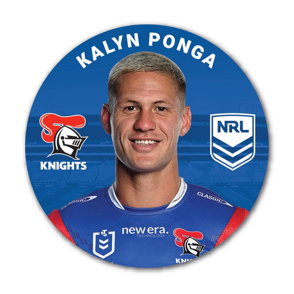 Newcastle Knights Kalyn Ponga 2024 Player 58mm Button Badge