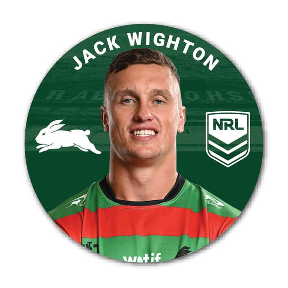 South Sydney Rabbitohs Jack Wighton 2024 Player 58mm Button Badge