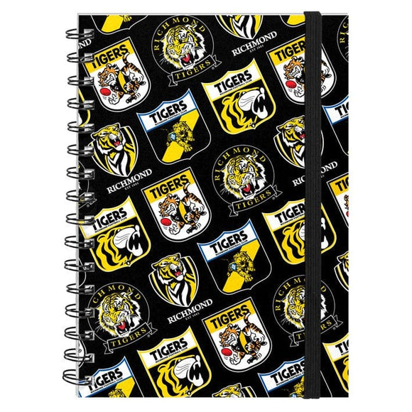 RICHMOND TIGERS HARD COVER NOTEBOOK
