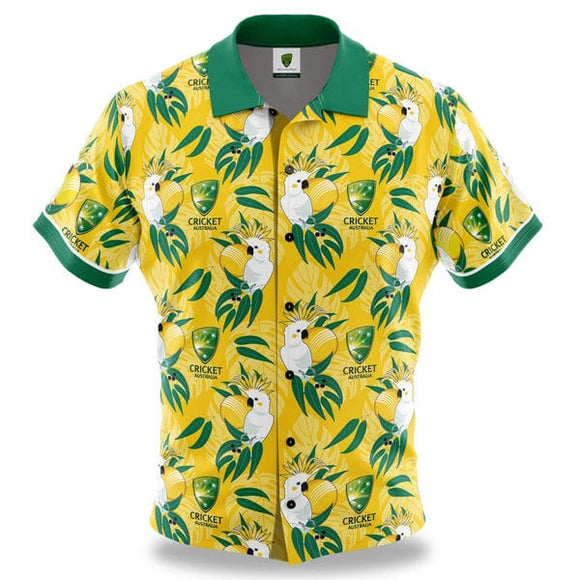 Cricket Australia Adult Cocky Hawaiian Shirt
