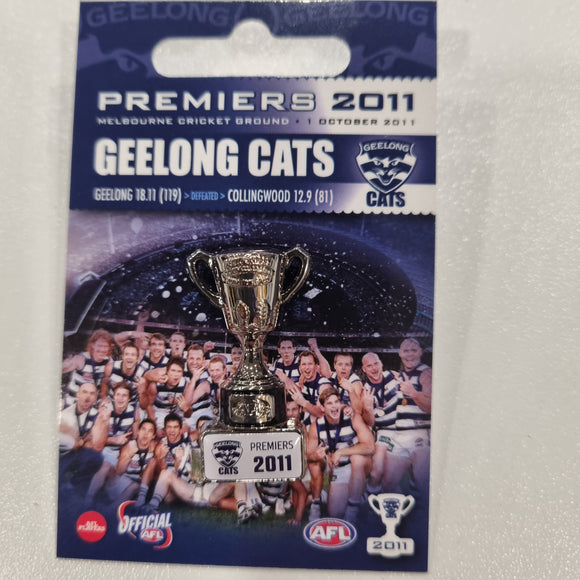 Geelong Cats Premiers Trophy Pin 2011