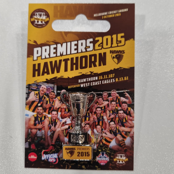 Hawthorn Hawks Premiers Trophy Pin 2015