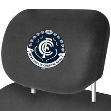 Carlton Blues Car Headrest Covers Set Of 2
