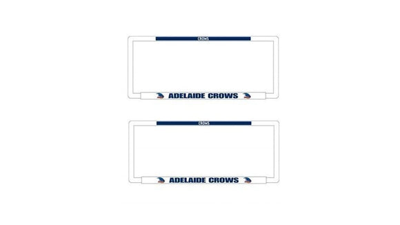 Twin pack Number Plate Surrounds Frame Adelaide Crows