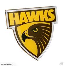 Hawthorn Hawks Fan Emblems Lensed Chrome Supporter Logo