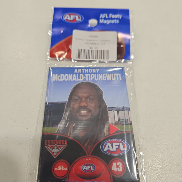 Anthony Mcdonald Tipungwuti Essendon Bombers Player Magnet
