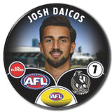 Collingwood 2024 player badge of Josh Daicos
