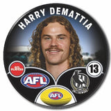 Collingwood 2024 player badge of Demattia