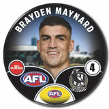 Collingwood 2024 player badge of Maynard