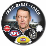 Collingwood 2024 coach badge of Coach Mcrae