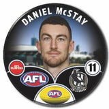 Collingwood 2024 player badge of McStay