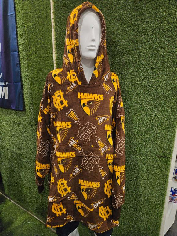 Hawthorn Hawks Youth Sherpie Oversized Hoodie