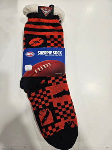 Essendon Bombers Sherpie Fleece Socks
