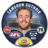 Geelong Cats 2024 Player badge of Cameron Guthrie