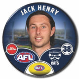 Geelong Cats 2024 Player badge of Jack Henry