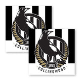 Collingwood Magpies Party Napkins 16 Pack