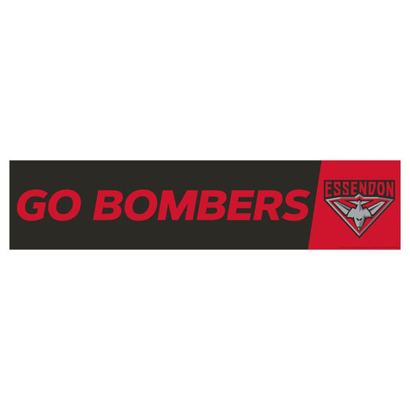 Essendon Bombers Go Bombers Long Strip Party Poster