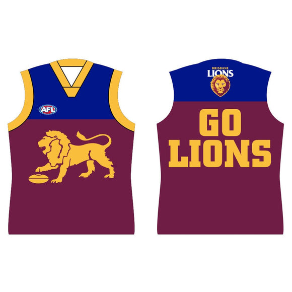 Brisbane Lions Guernsey Mobile Party Poster