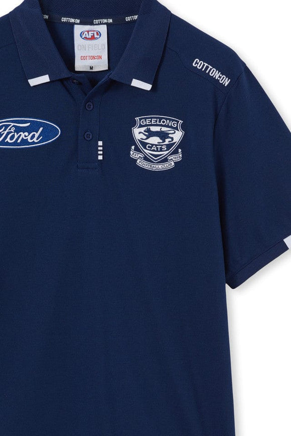 Geelong Cats Mens Cotton On Media Polo 2024