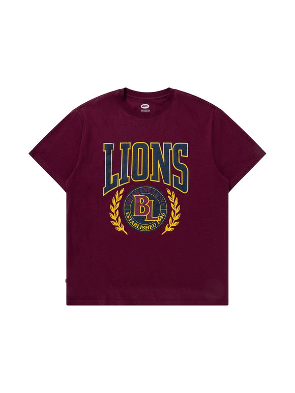 Brisbane Lions Mens Arch Graphic Tee NAR