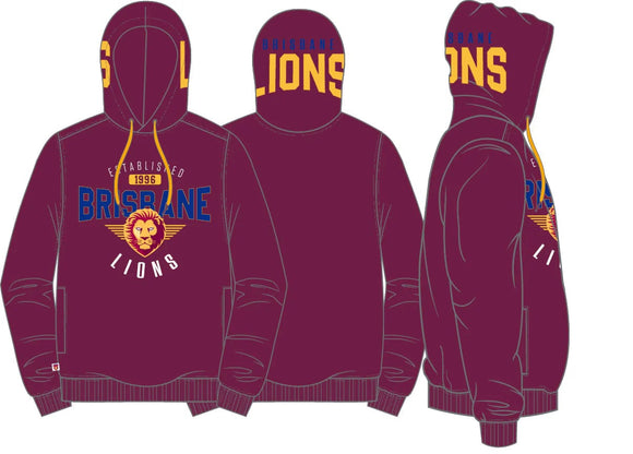 BRISBANE LIONS YOUTH SUPPORTER HOOD