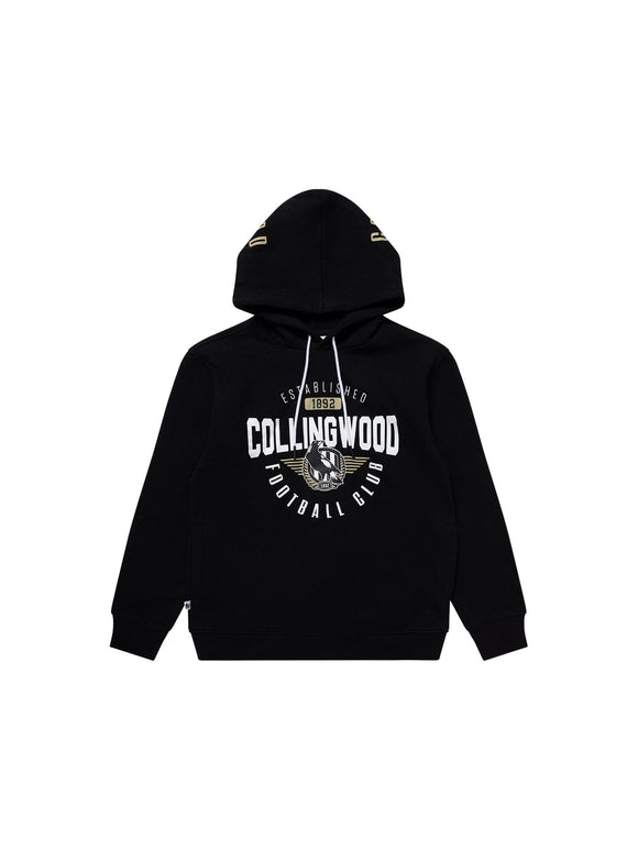 COLLINGWOOD MAGPIES YOUTH SUPPORTER HOOD