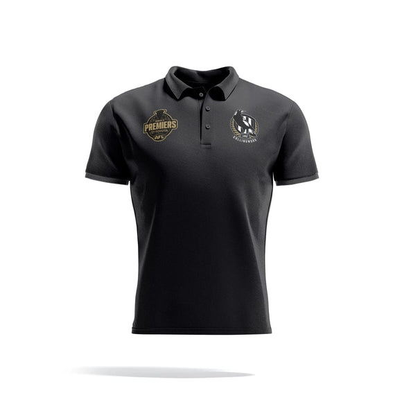 Collingwood Magpies 2023 Premiers Mens Gold Polo