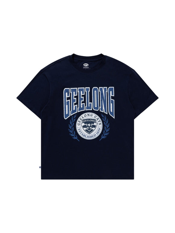 Geelong Cats Mens Arch Graphic Tee NAR