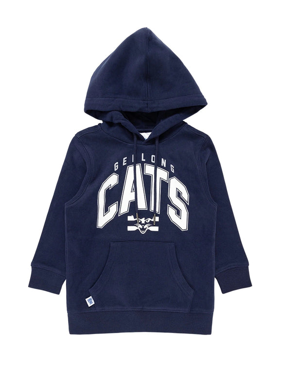 Geelong Cats Youth Crest Oth Hoody NAR