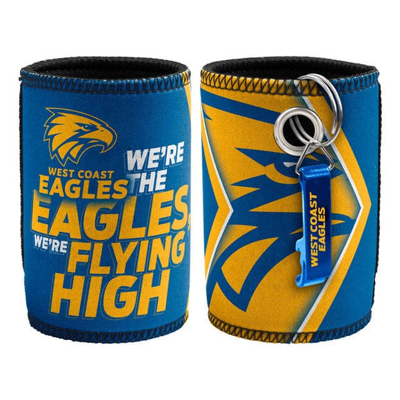 WEST COAST EAGLES CAN COOLER WITH OPENER