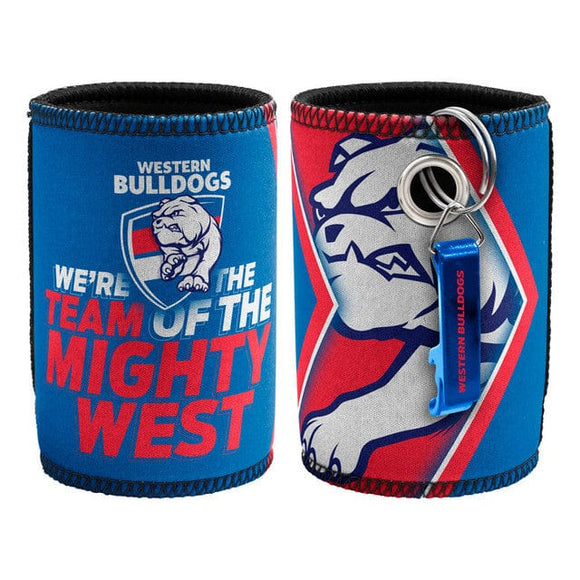WESTERN BULLDOGS CAN COOLER WITH OPENER