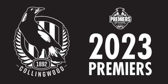 Collingwood Magpies 2023 Premiers Pole Flag