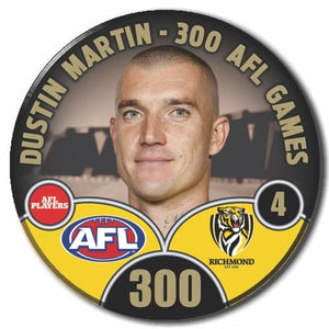 Dusty 300 Games Badge Dustin Martin Richmond Tigers