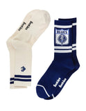 Carlton Blues Footies Icons Snecker Socks 2 pack