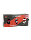 Essendon Bombers Footies 3 Pack Mens Socks Gift Box